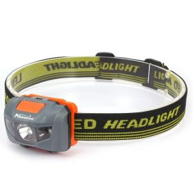 AloneFire HP30 3W Red White LED Lightweight Light; AAA Battery Headlamp; Portable Headlight For Outdoor Fishing Camping & Climbing (Items: White, Color: gray)