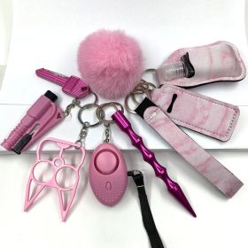 Custom Personal Safety Survival Women Alarm Window Breaker Set Girl Self Defense Keychain (Style: Style2)