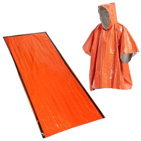 Outdoor Life Bivy Emergency Sleeping Bag Thermal Keep Warm Waterproof Mylar First Aid Emergency Blanke Camping Survival Gear (Color: A, Ships From: United States)